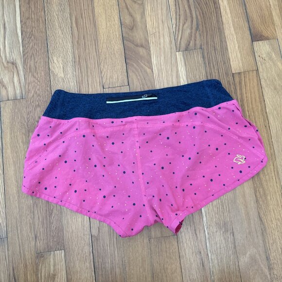 Rabbit Women's Pink Polka Dot Catch Me If You Can Running Trail Shorts Size M - Picture 5 of 5